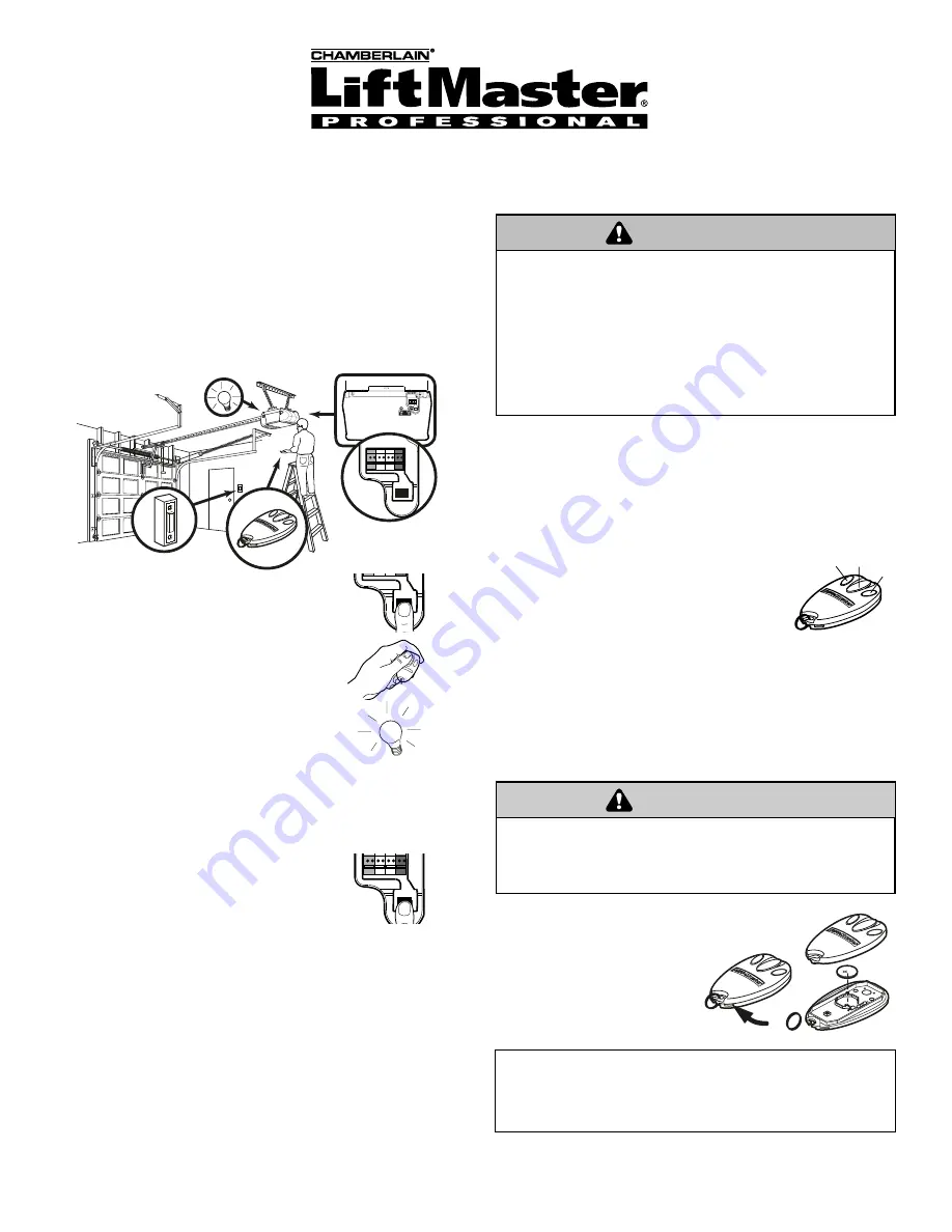 Chamberlain LiftMaster Security+ 370LM Скачать руководство пользователя страница 1