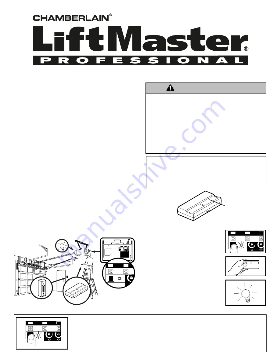 Chamberlain LiftMaster Security+ 372LM Owner'S Manual Download Page 3