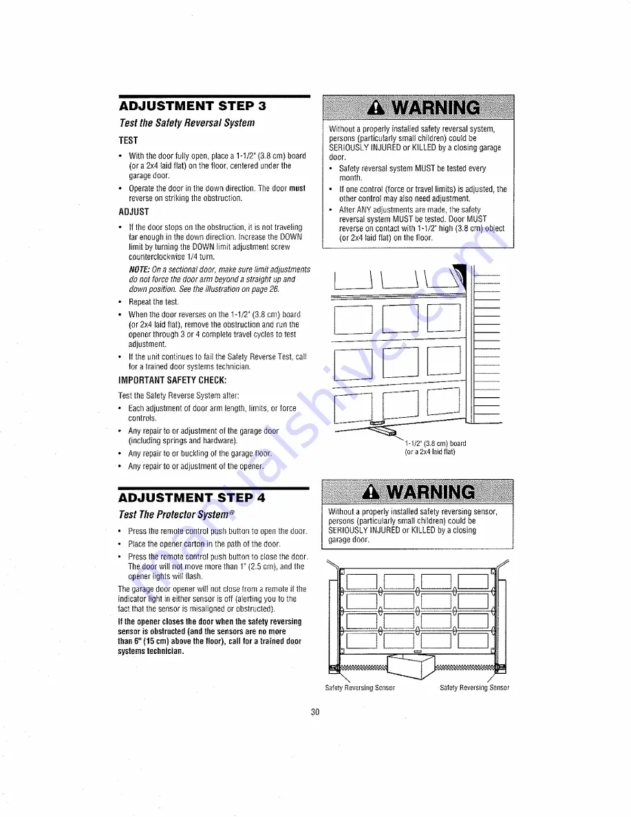 Chamberlain Whisper Drive Security+ 248739 Owner'S Manual Download Page 30