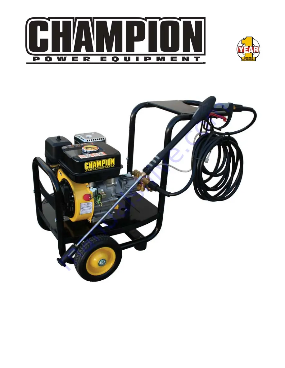 Champion Power Equipment 2700 PSI 2.4 GPM Скачать руководство пользователя страница 1