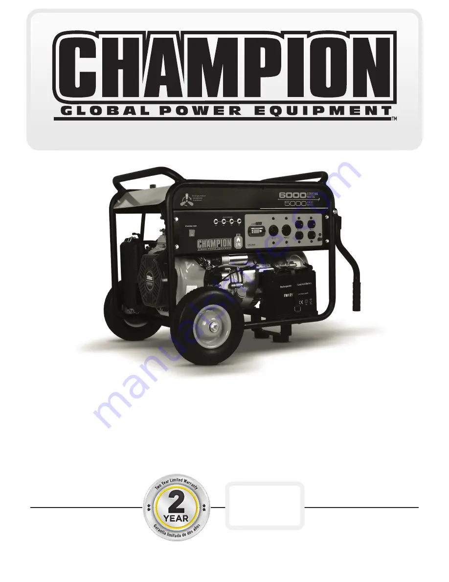 Champion Power Equipment 71330 Owner'S Manual & Operating Instructions Download Page 1