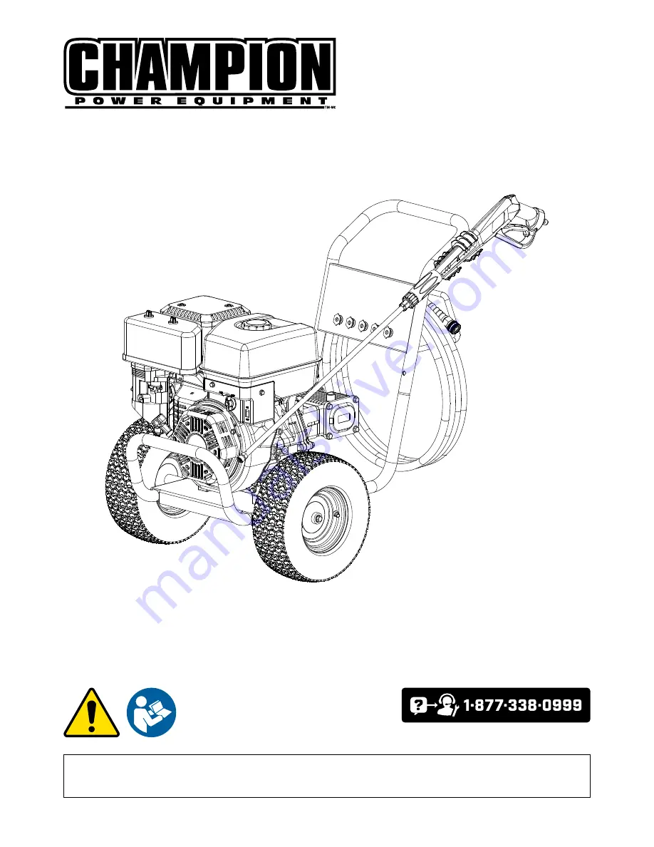 Champion 100386 Operator'S Manual Download Page 1