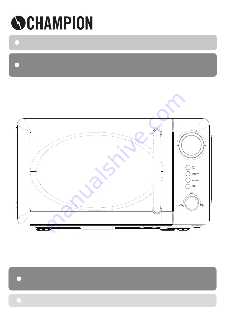 Champion CHMW020 Instruction Manual Download Page 1