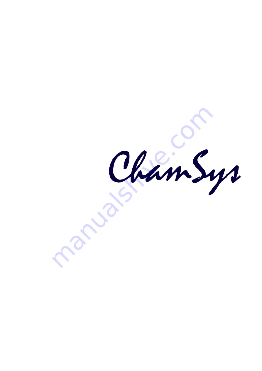 ChamSys QuickQ Manual Download Page 1