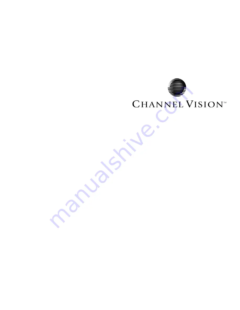 Channel Vision CVT-10 PIA Manual Download Page 1