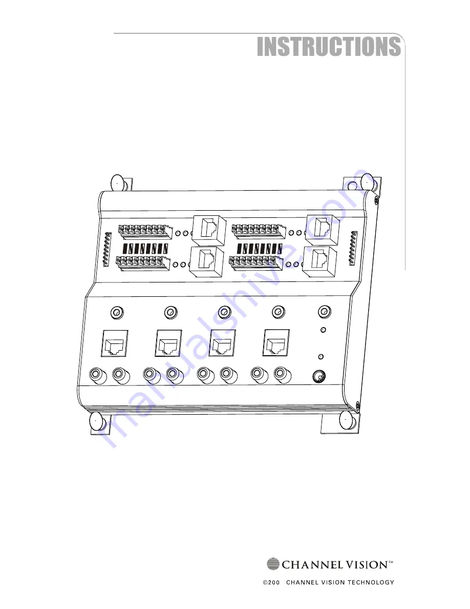 Channel Vision P-1044 Instructions Manual Download Page 1