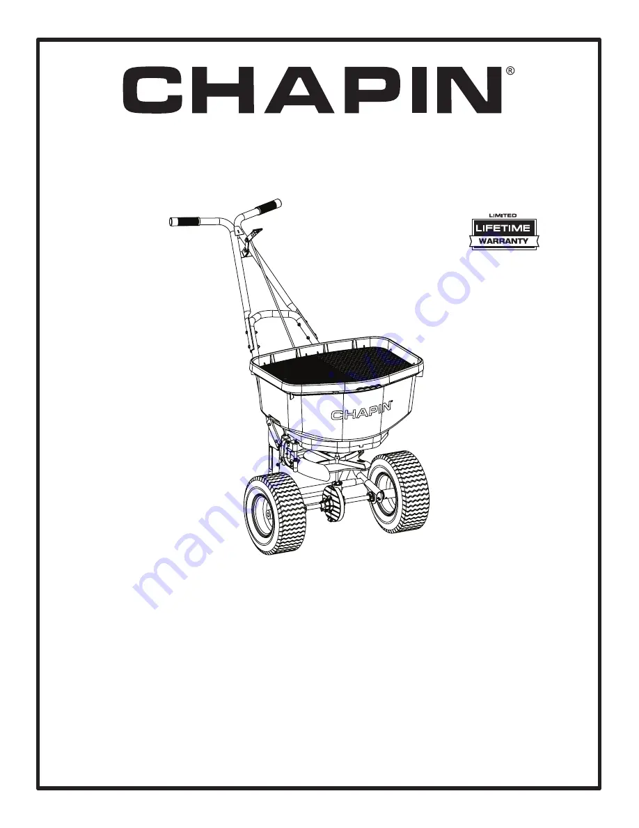 Chapin 8900A Instructions Manual Download Page 1