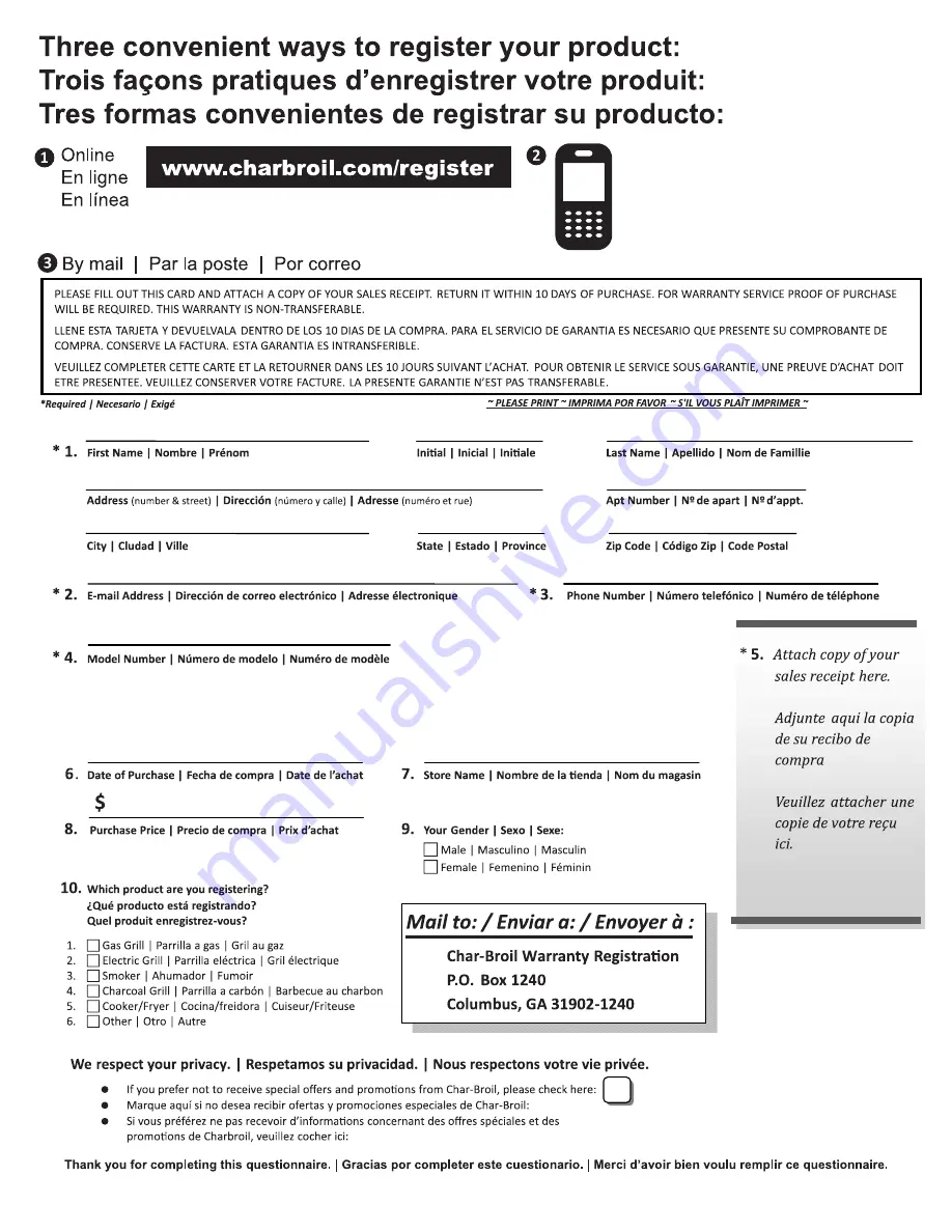 Char-Broil 15202032 Product Manual Download Page 39