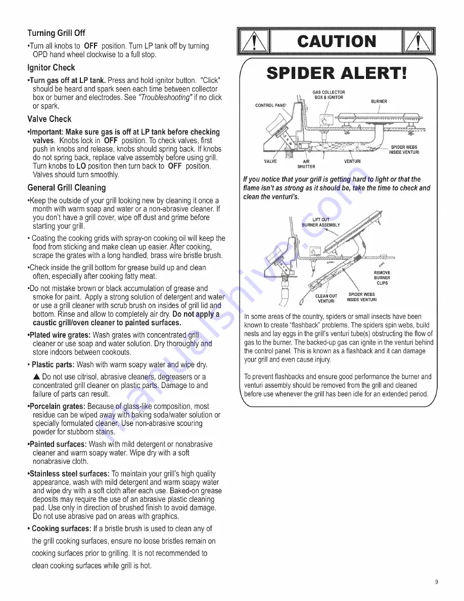 Char-Broil 415.16120801 Manual Download Page 9