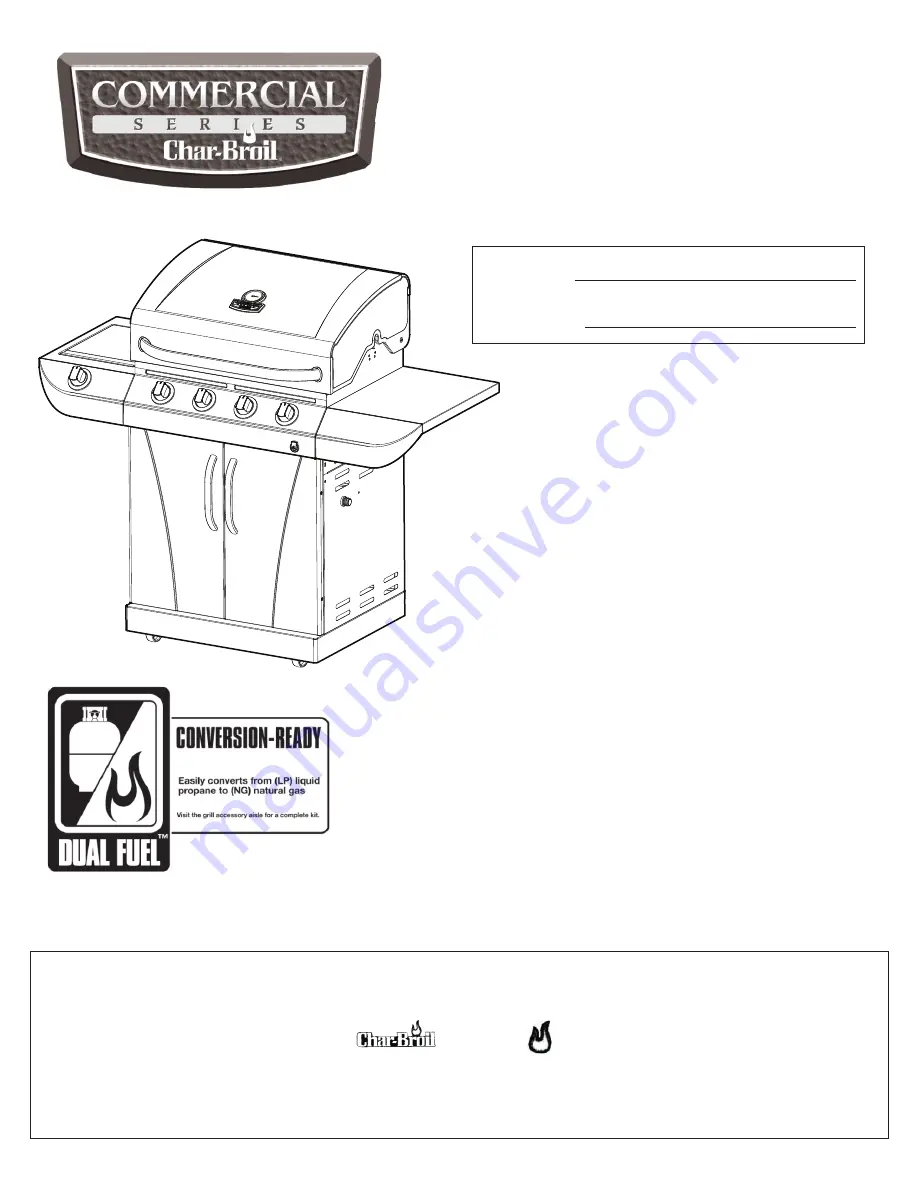 Char-Broil 463244011 Скачать руководство пользователя страница 1