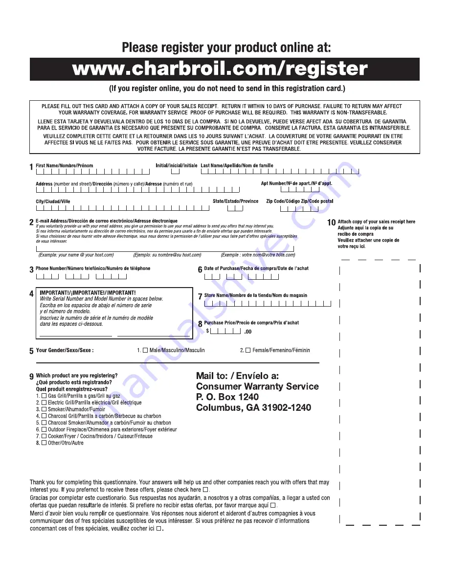 Char-Broil 463246909 Product Manual Download Page 27