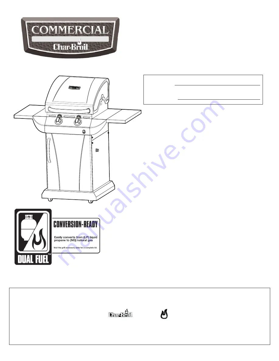 Char-Broil 463246910 Product Manual Download Page 1