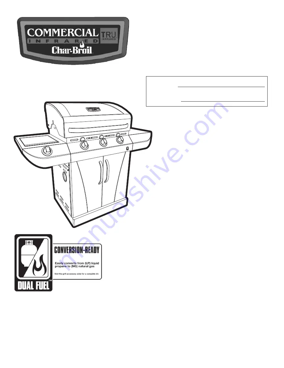 Char-Broil 463247412 Product Manual Download Page 1