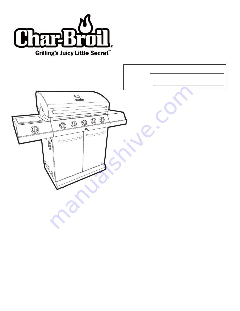 Char-Broil 463251512 Скачать руководство пользователя страница 1