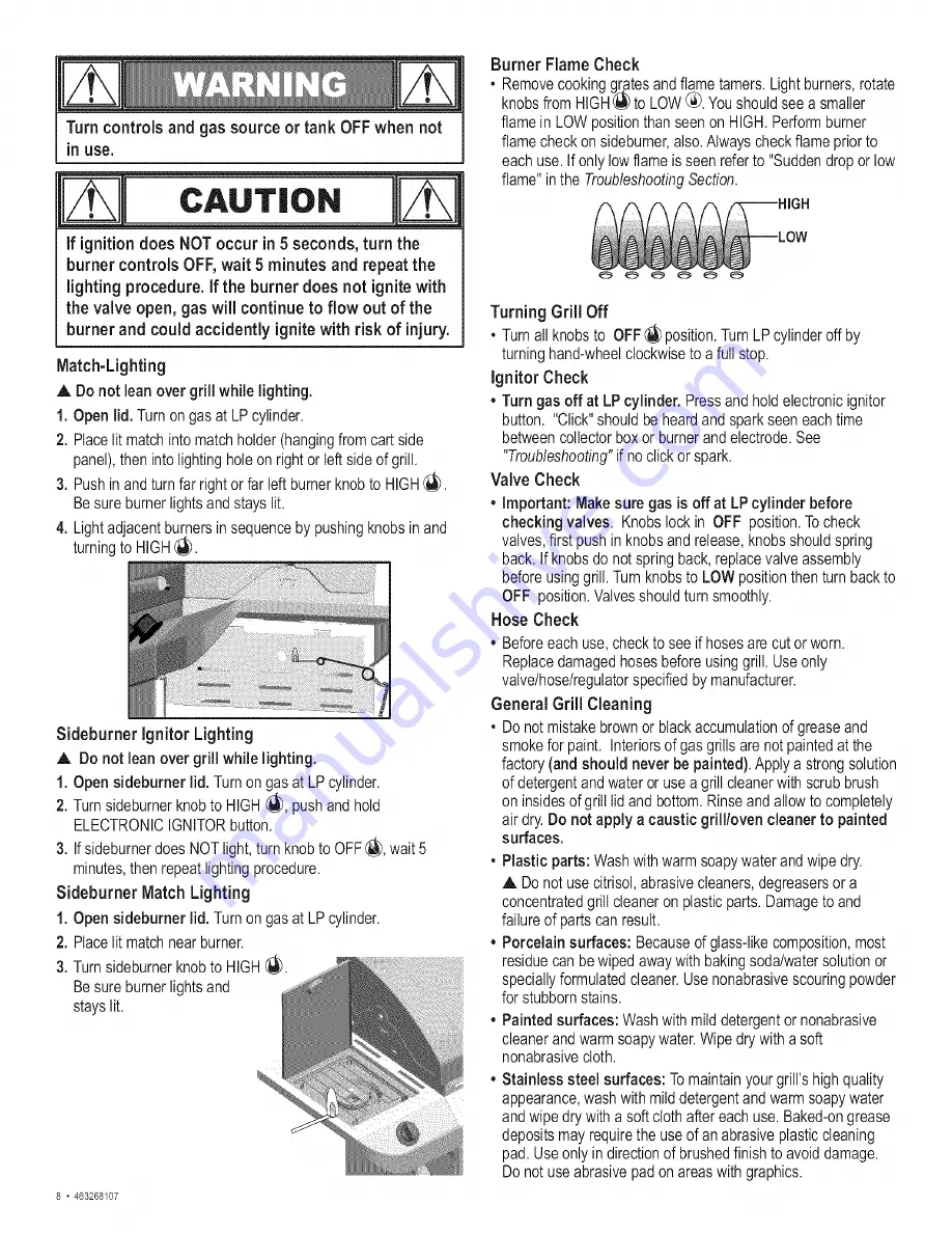 Char-Broil 463268107 Product Manual Download Page 8