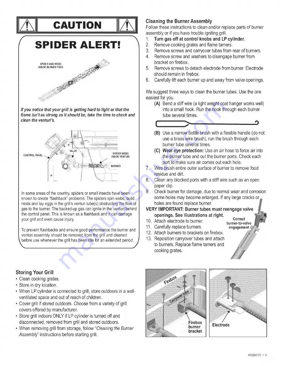 Char-Broil 463268107 Product Manual Download Page 9