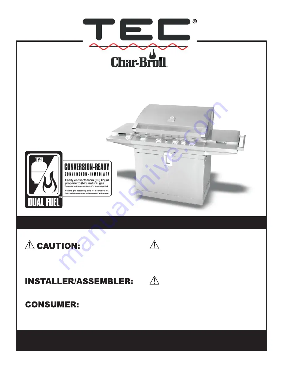 Char-Broil 463268407 Скачать руководство пользователя страница 1