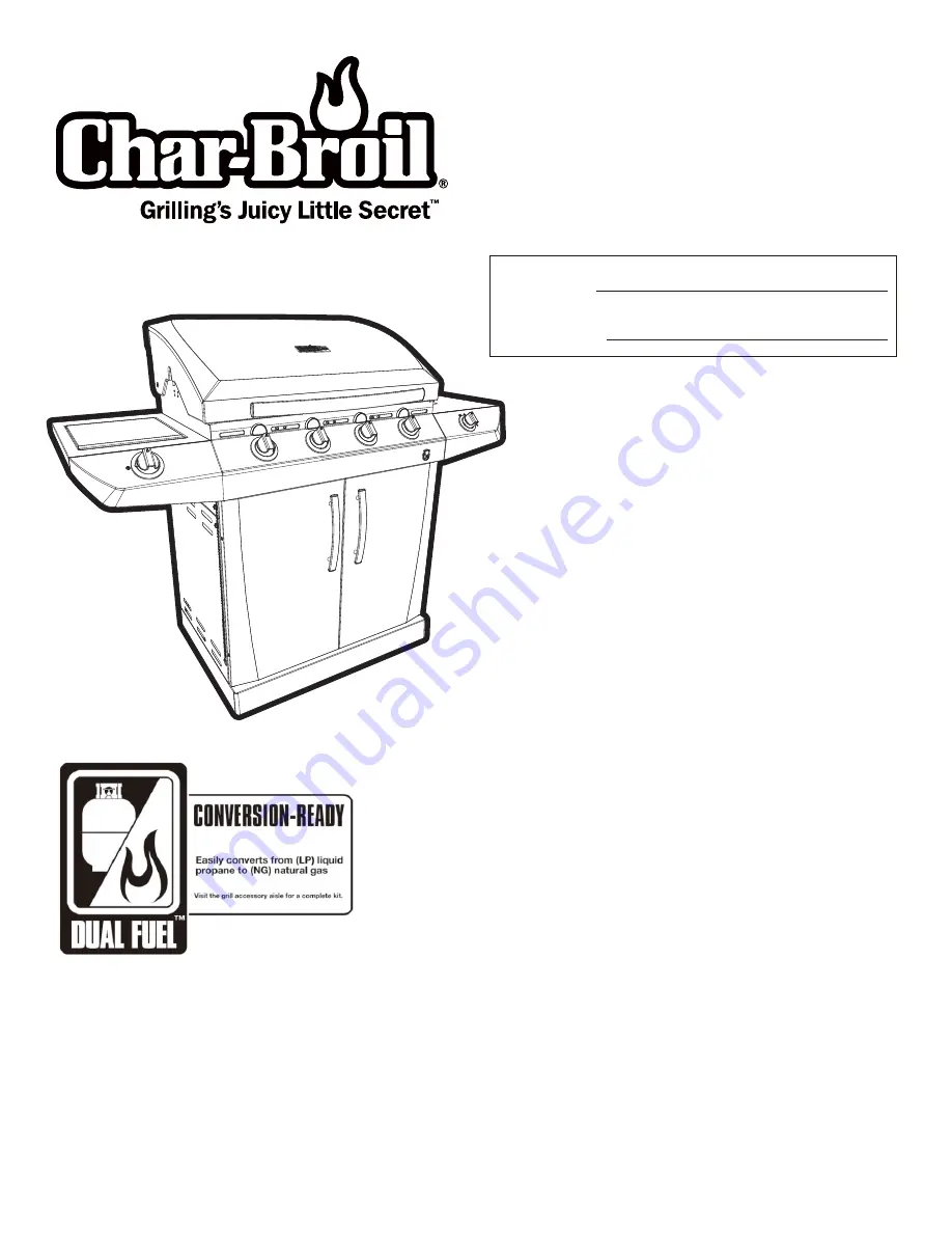 Char-Broil 463271313 Product Manual Download Page 1