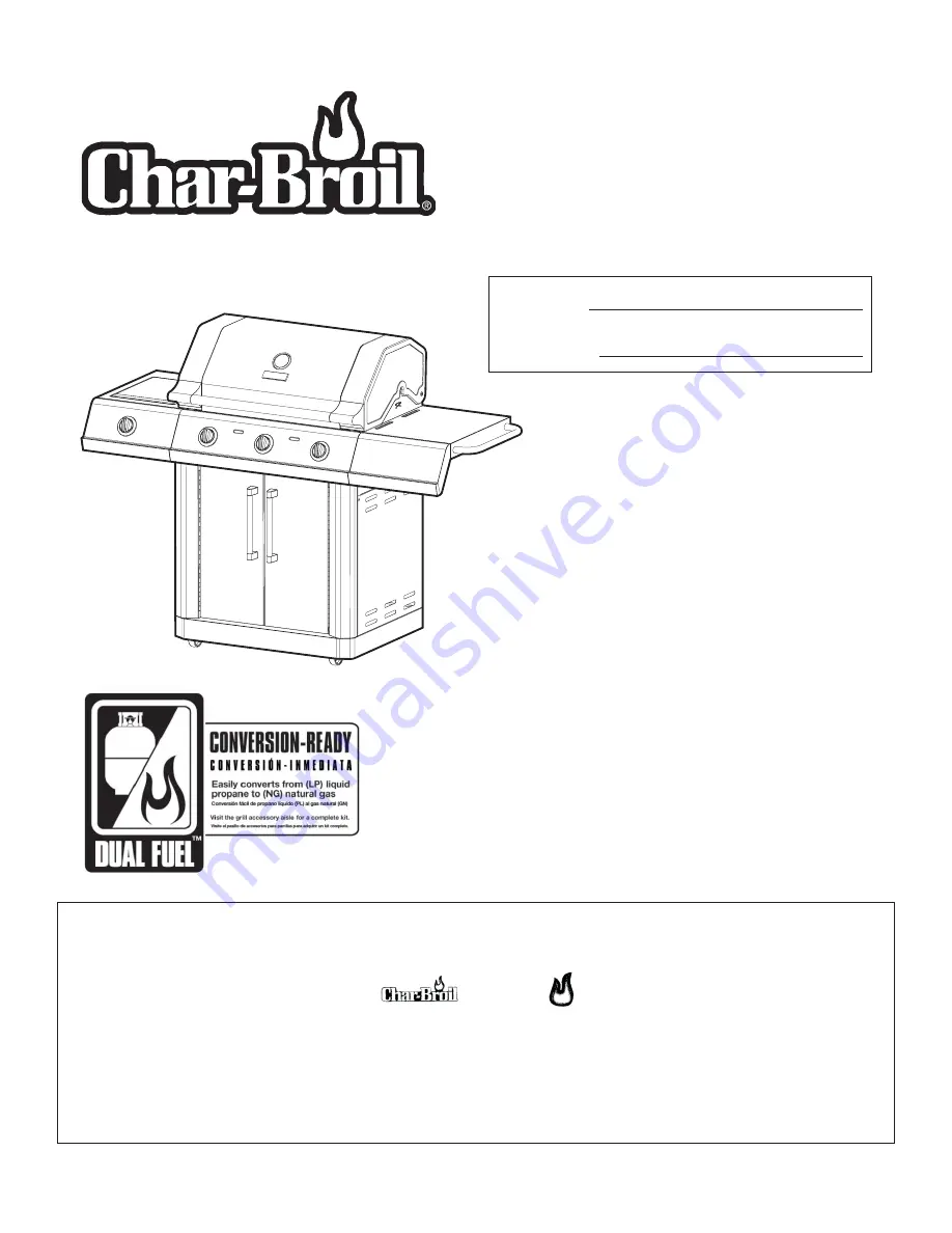 Char-Broil 463272509 Скачать руководство пользователя страница 1