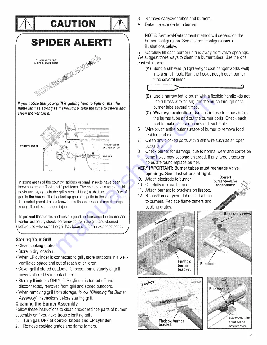 Char-Broil 463411911 Product Manual Download Page 13