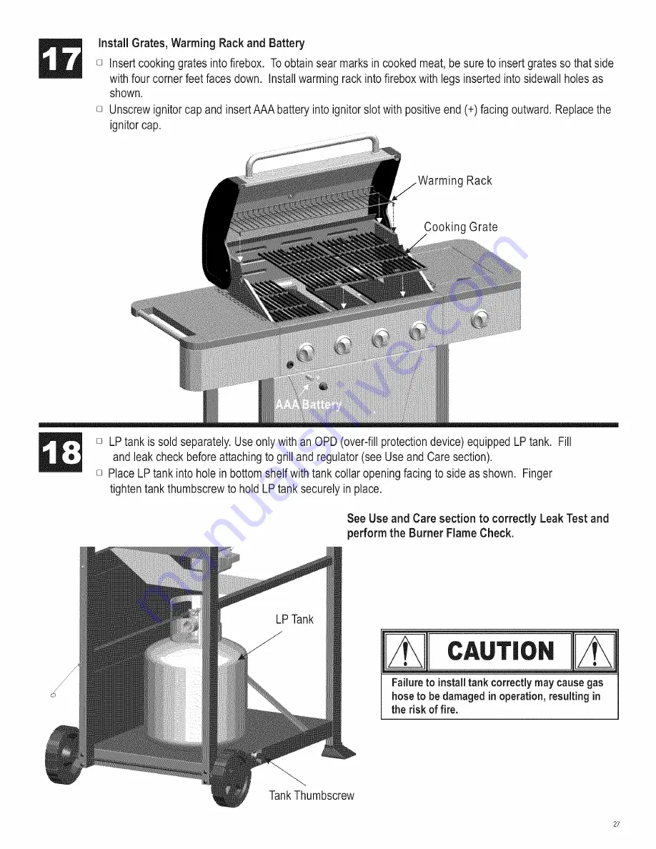 Char-Broil 463411911 Product Manual Download Page 27