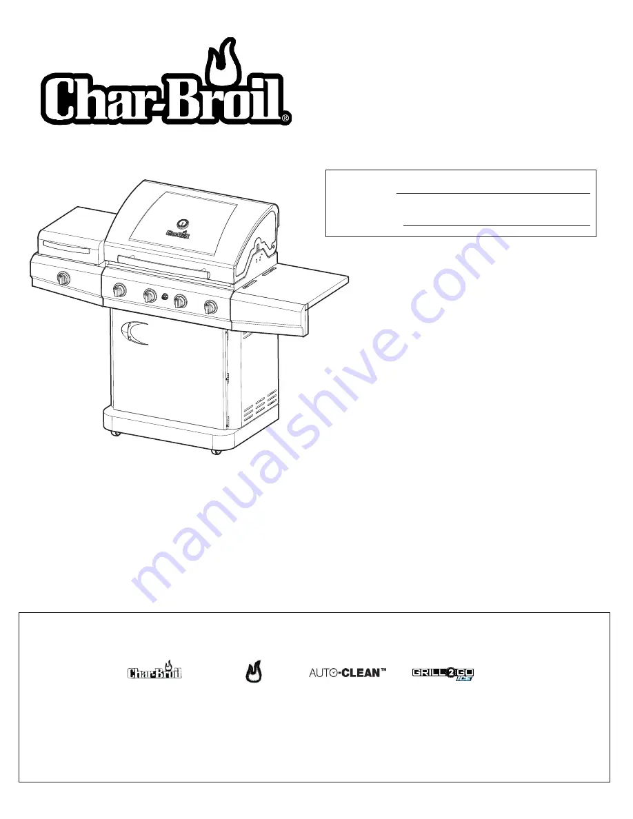 Char-Broil 463420510 Product Manual Download Page 1