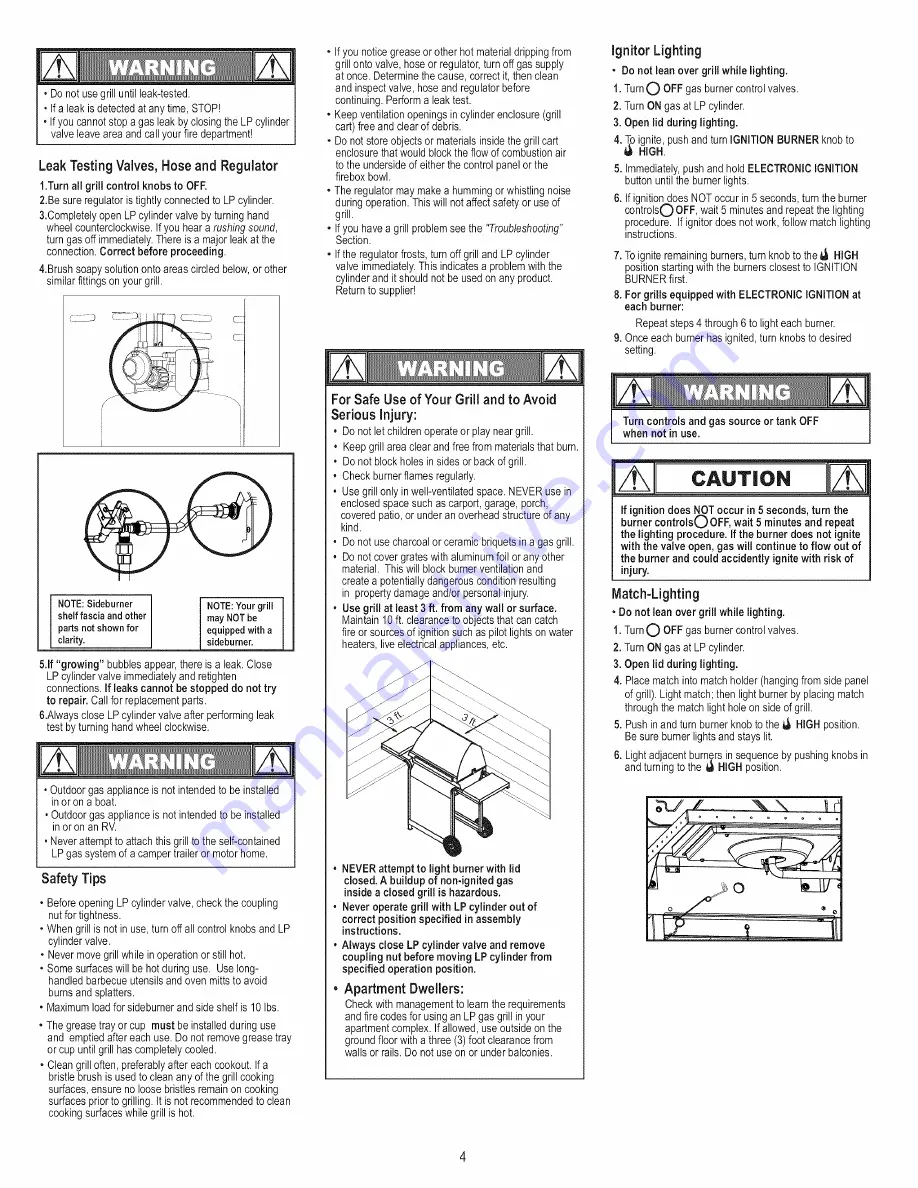 Char-Broil 463436514 Product Manual Download Page 4