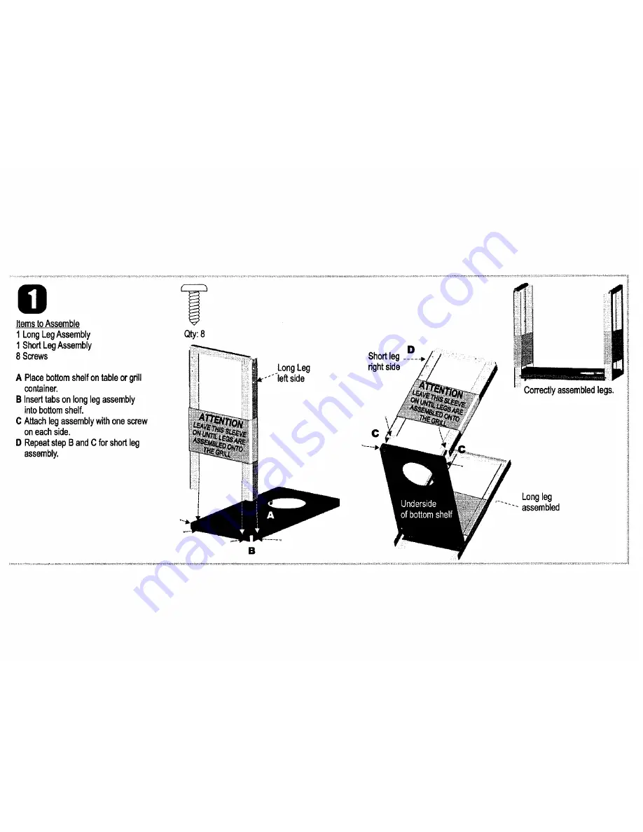 Char-Broil 463450805 Assembly Скачать руководство пользователя страница 3