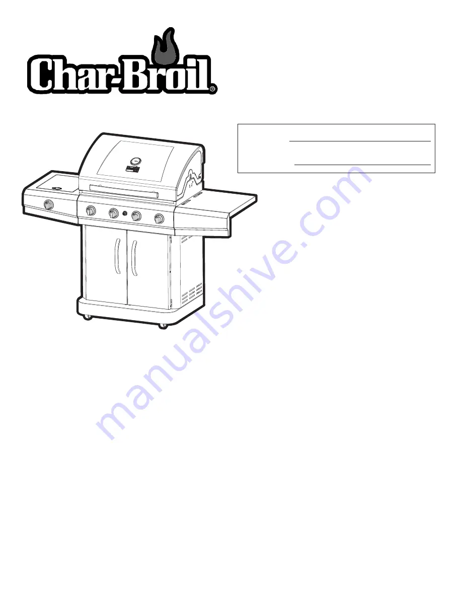 Char-Broil 463460712 Product Manual Download Page 1