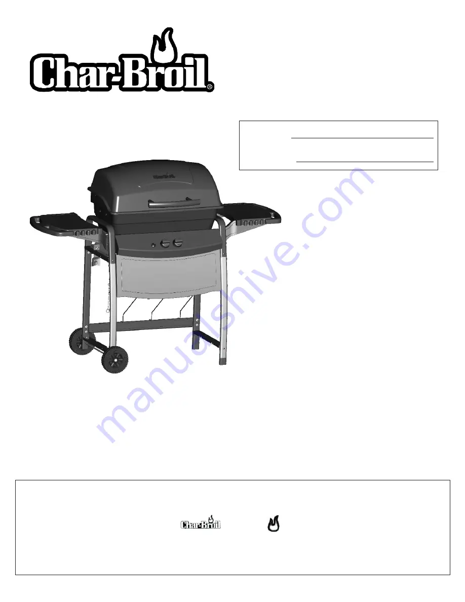 Char-Broil 463720211 Product Manual Download Page 1