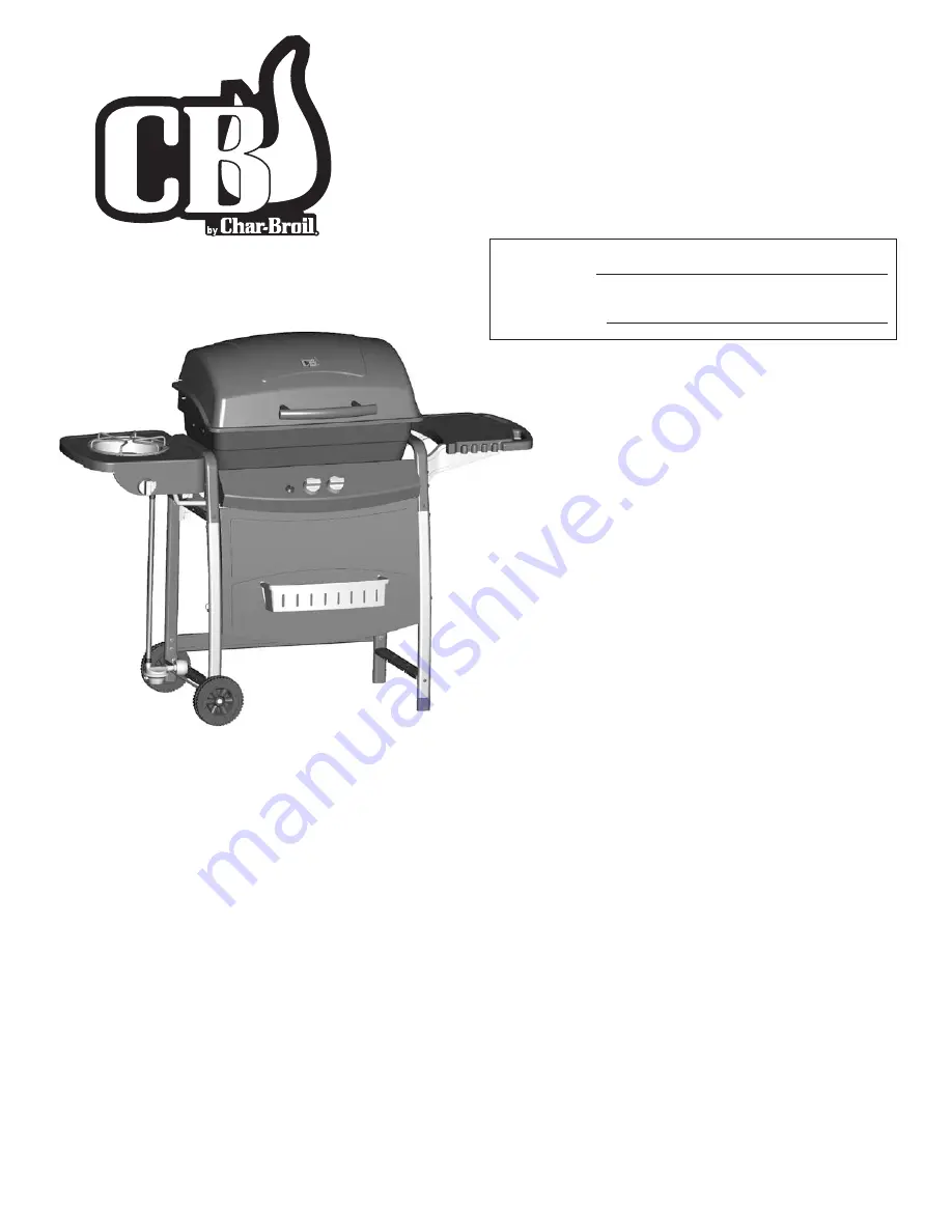 Char-Broil 463722413 Product Manual Download Page 1