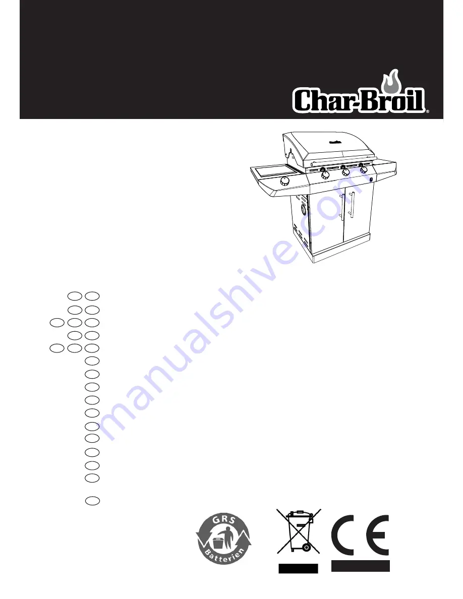 Char-Broil 468100315 Operating Instructions Manual Download Page 1