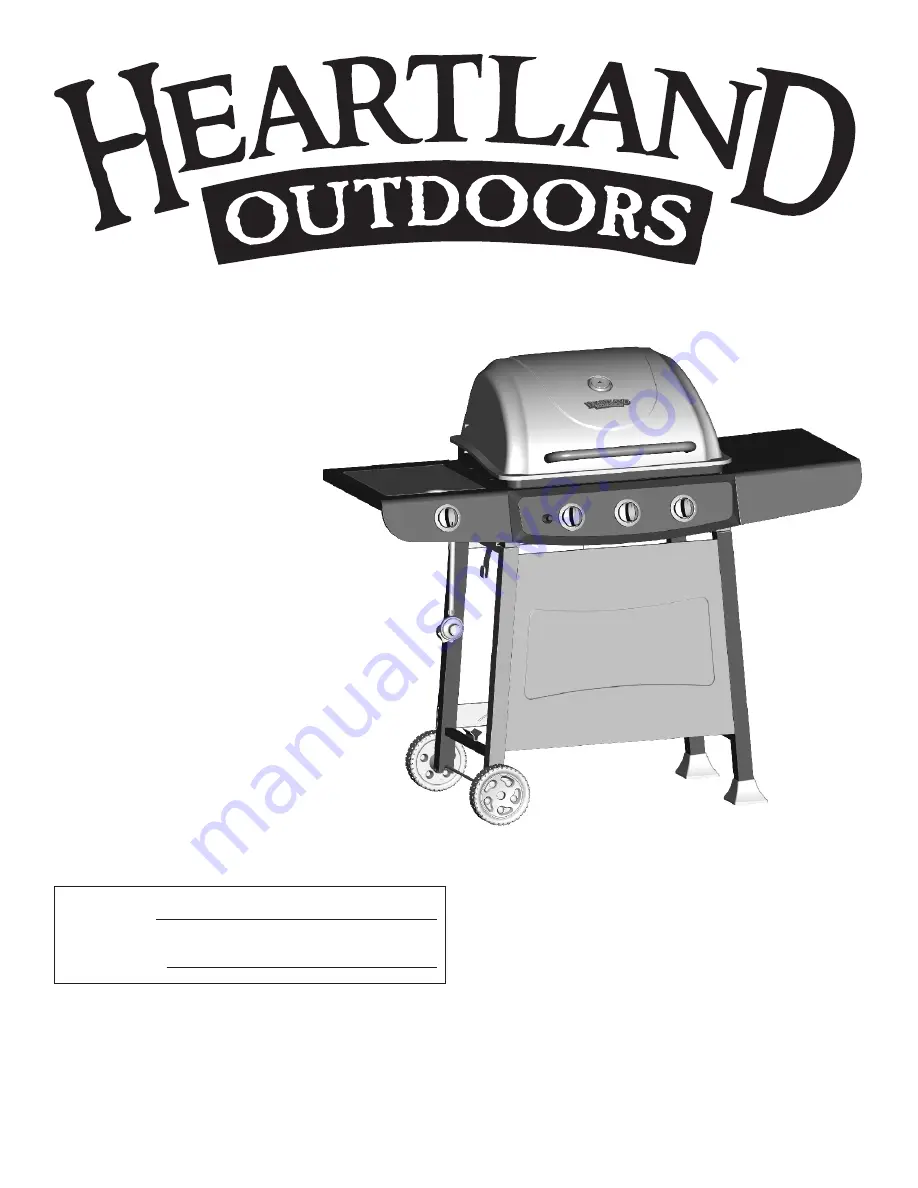 Char-Broil Heartland Outdoors 463722911 Product Manual Download Page 1