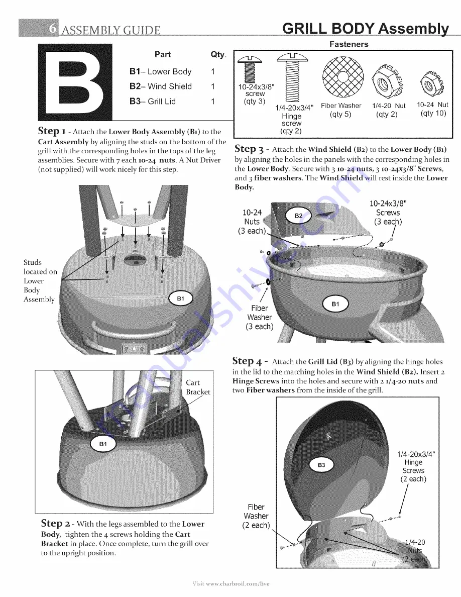 Char-Broil Patio Bistro TRU Infrared 12601514-C1 Скачать руководство пользователя страница 6