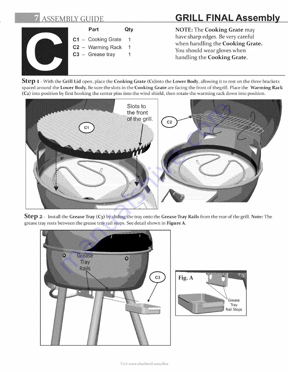 Char-Broil Patio Bistro TRU Infrared 12601514-C1 Скачать руководство пользователя страница 7