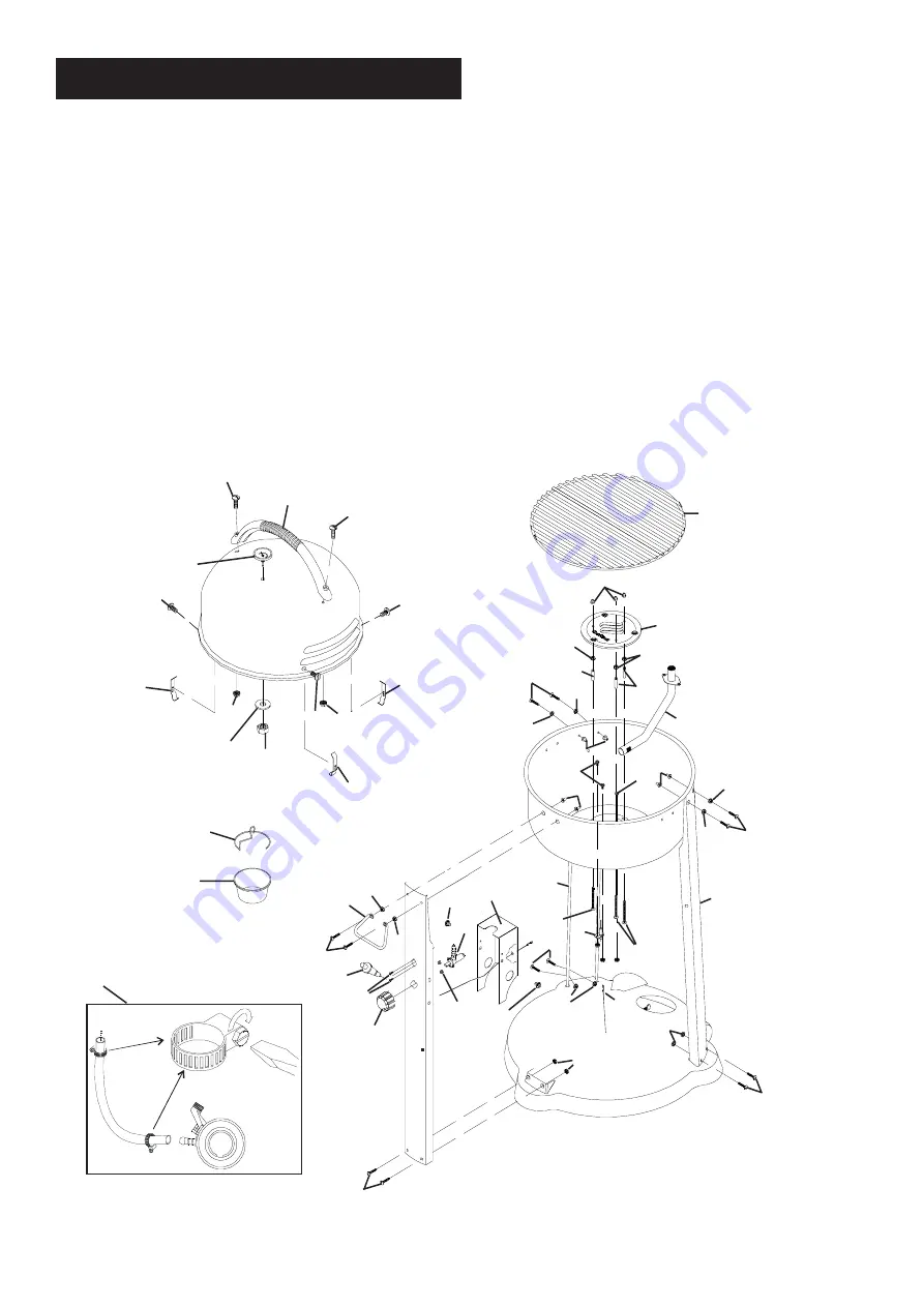 Char-Broil Patio Caddie 464445004 Assembly Manual Download Page 3