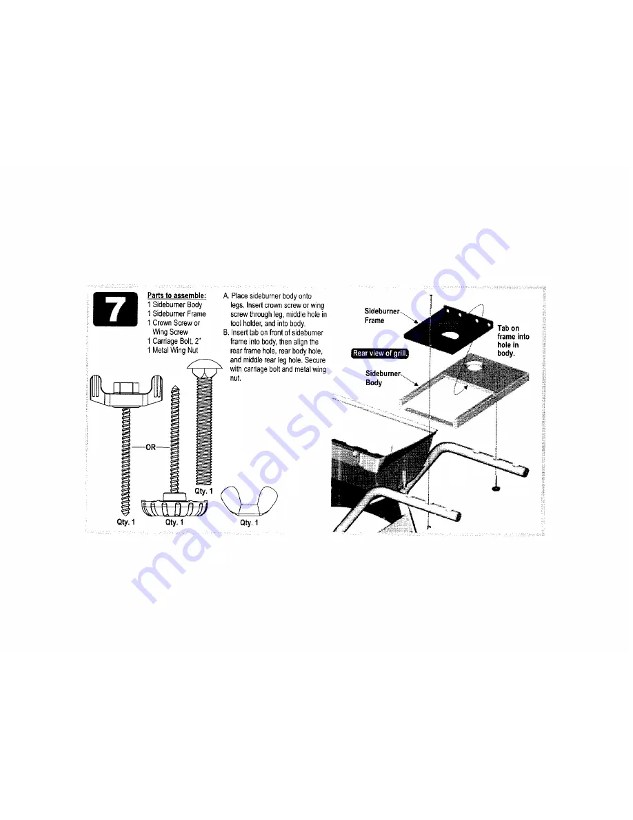 Char-Broil Quickset 463941404 Assembly Assembly Manual Download Page 8