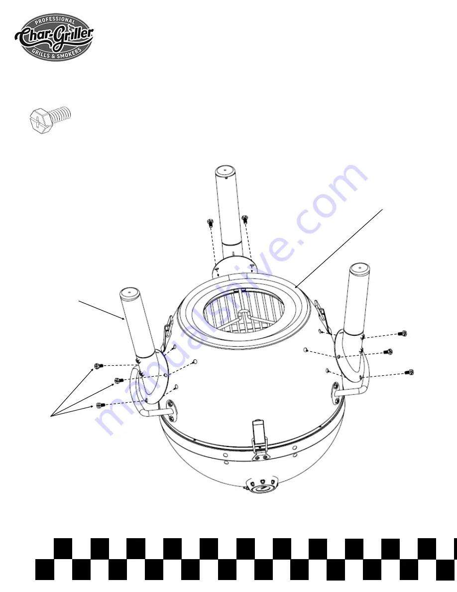 Char-Griller Akorn JR. Kamado 06614 Owner'S Manual Download Page 11