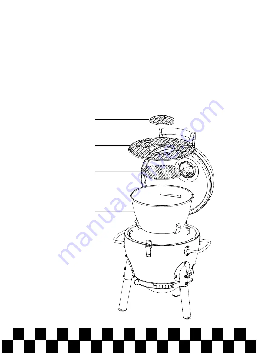 Char-Griller Akorn JR. Kamado 06614 Скачать руководство пользователя страница 14