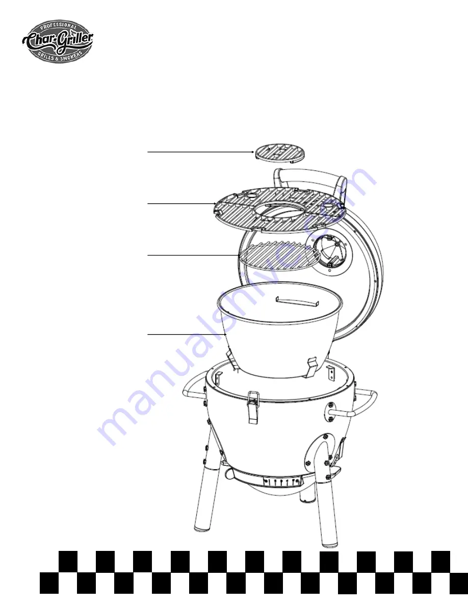 Char-Griller Akorn JR. Kamado 06614 Owner'S Manual Download Page 50