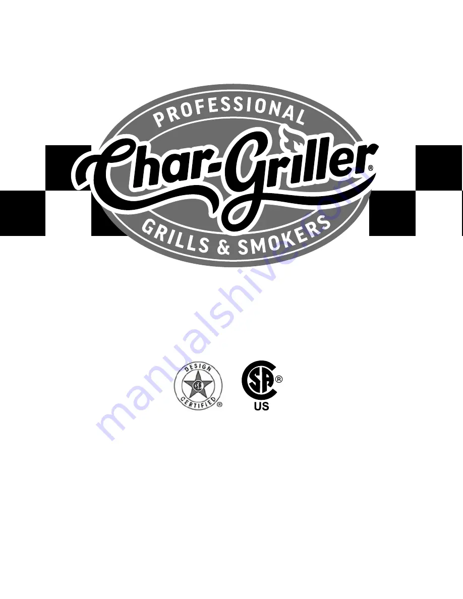 Char-Griller E3072 Owner'S Manual Download Page 1