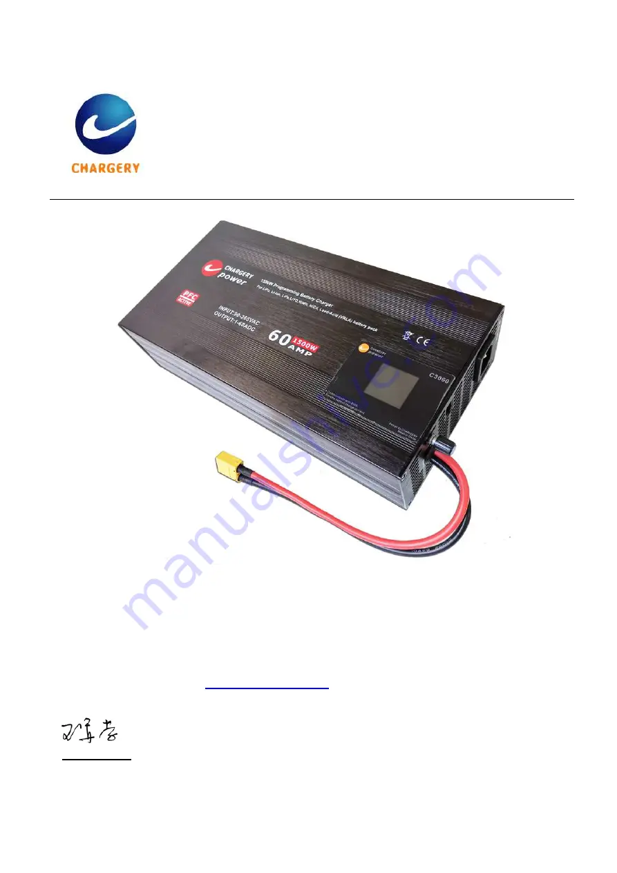 Chargery C3060A Instruction Manual Download Page 1