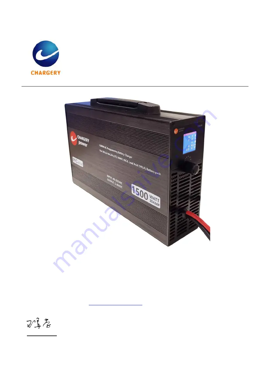 Chargery C6830A Instruction Manual Download Page 1