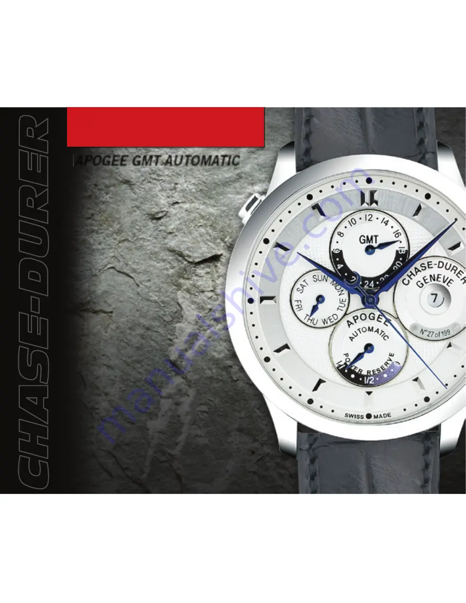 Chase-durer APOGEE GMT AUTOMATIC Operation Manual Download Page 1