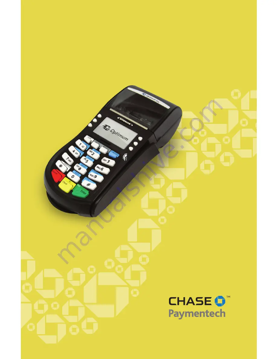 Chase Hypercom Optium PTS32L Quick Reference Manual Download Page 1