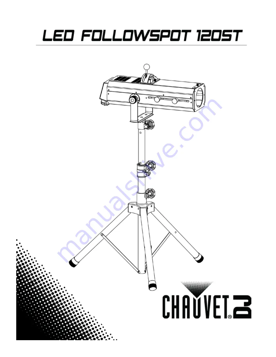 Chauvet DJ LED Followspot 120ST Скачать руководство пользователя страница 1