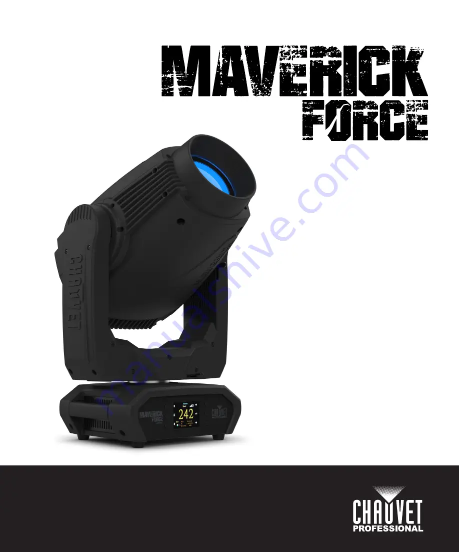 Chauvet Professional MAVERICK FORCE S SPOT Скачать руководство пользователя страница 1