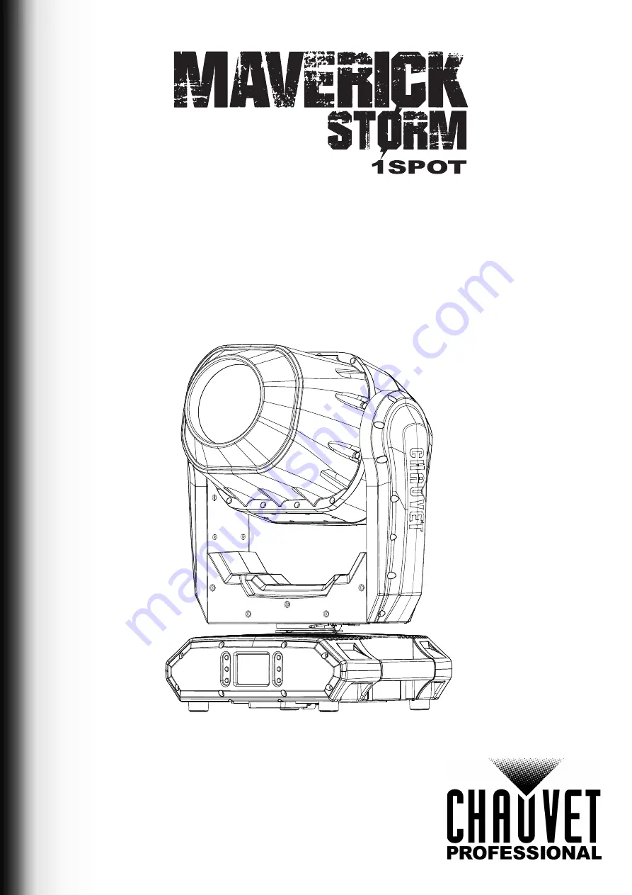 Chauvet Professional Maverick Strom 1 Spot Quick Reference Manual Download Page 1