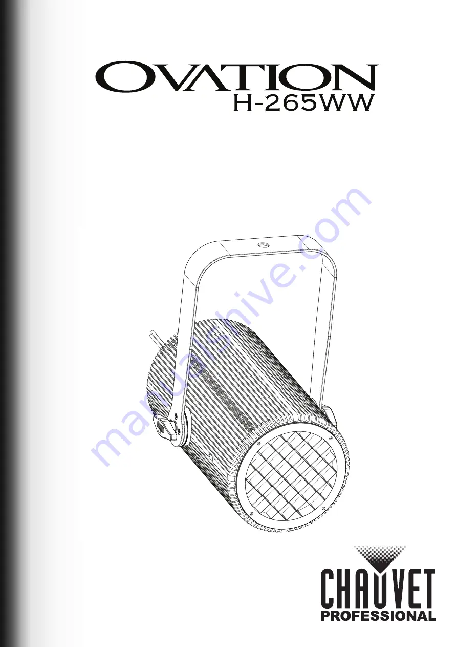 Chauvet Professional Ovation F-95WW Quick Reference Manual Download Page 1