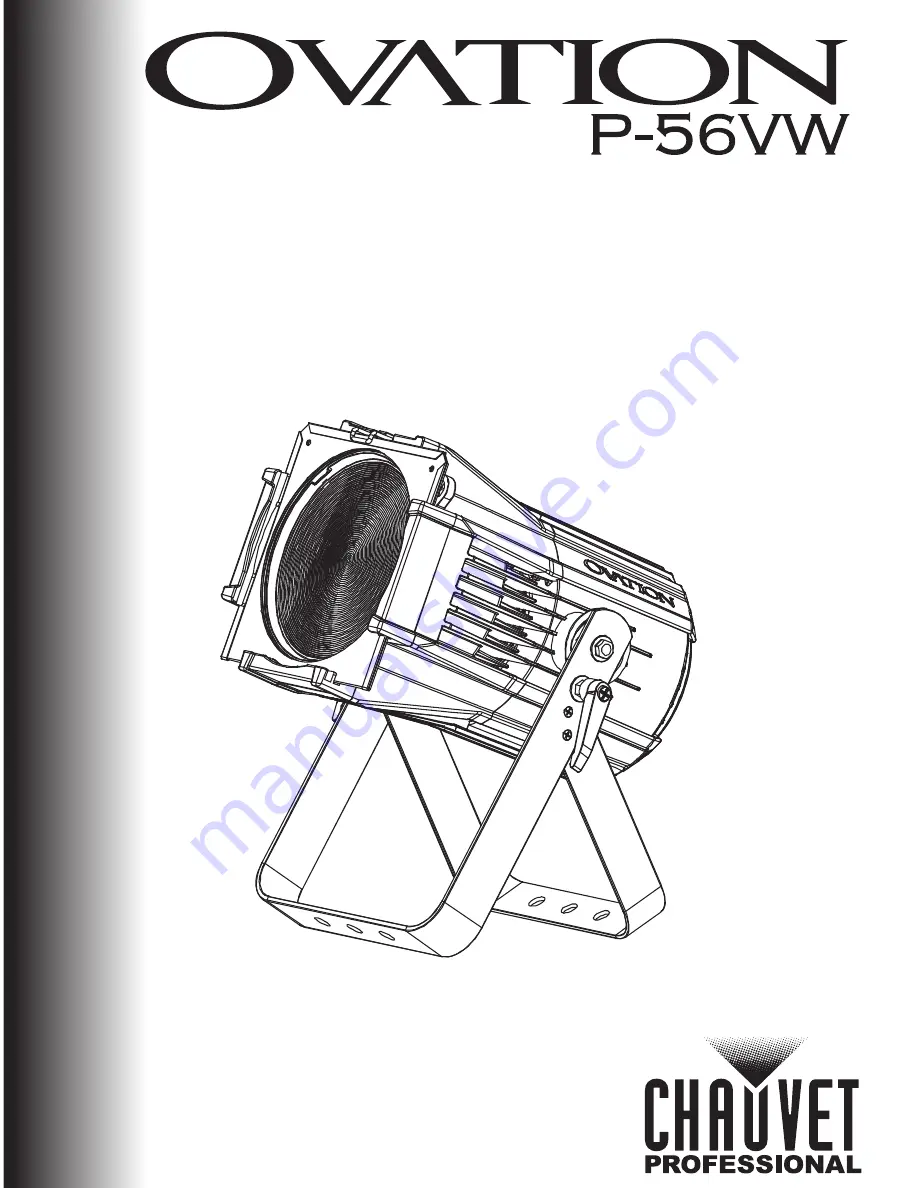 Chauvet Professional OVATION P-56VW Quick Reference Manual Download Page 1